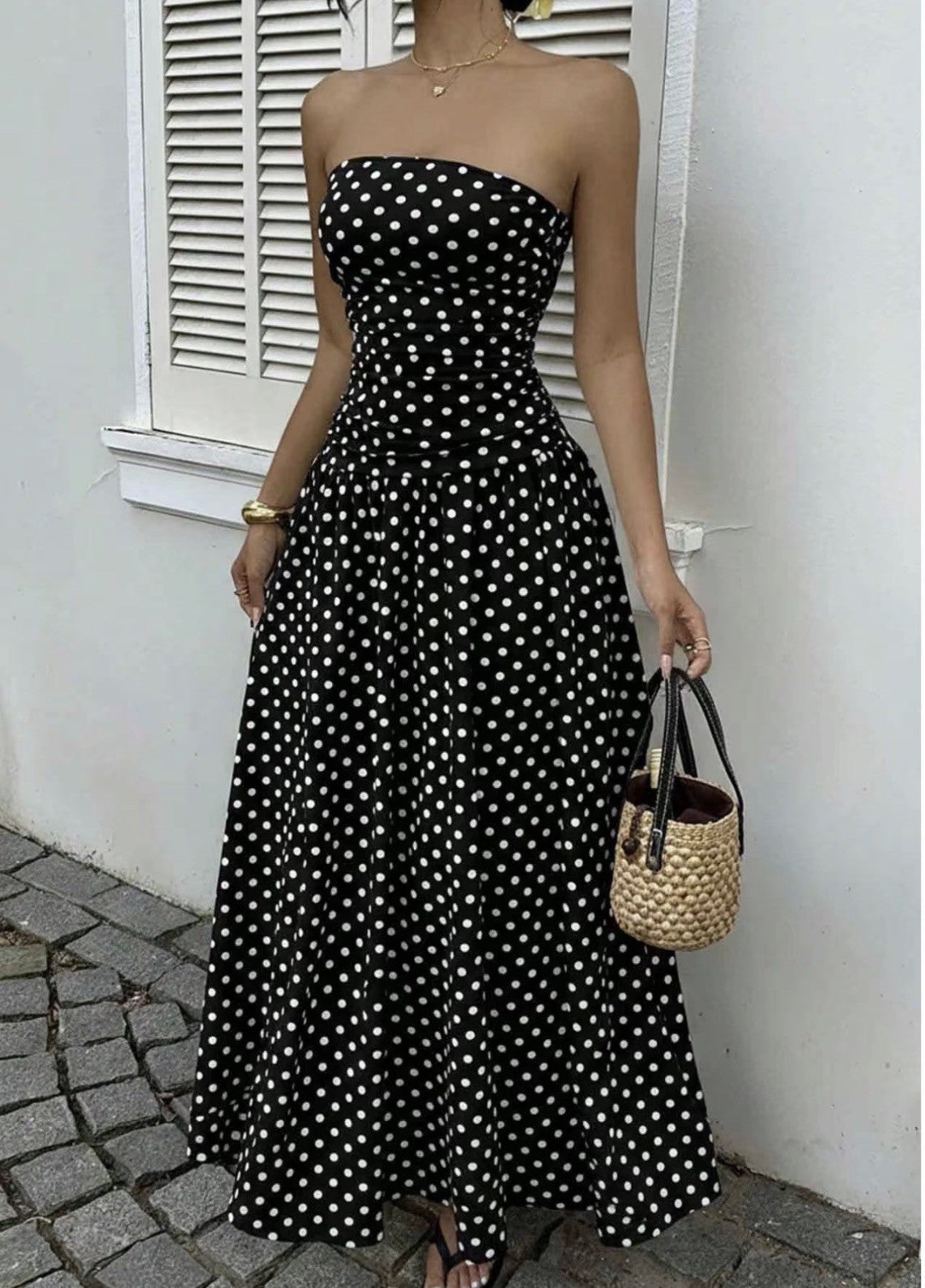 MAXI DOTS SUMMER DRESS