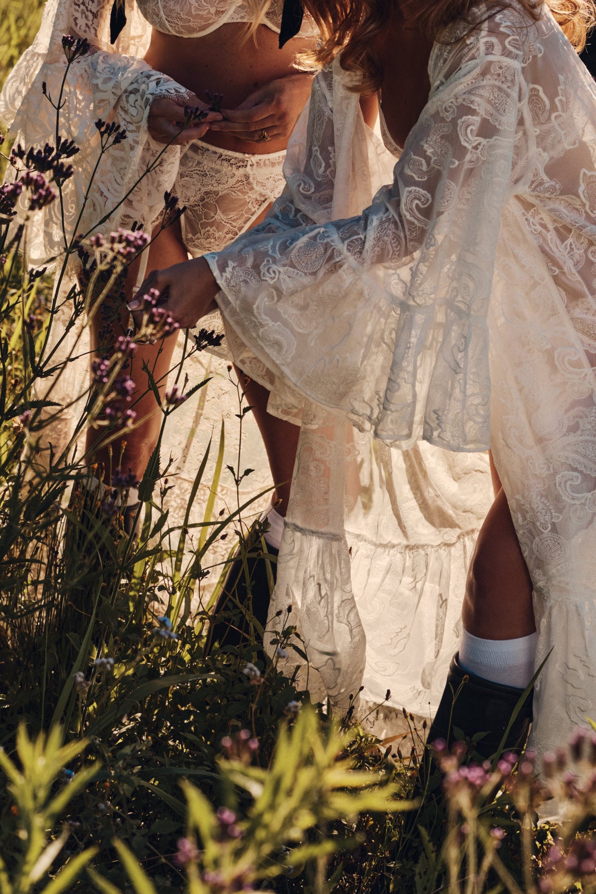 Kalina Lace Kimono Robe