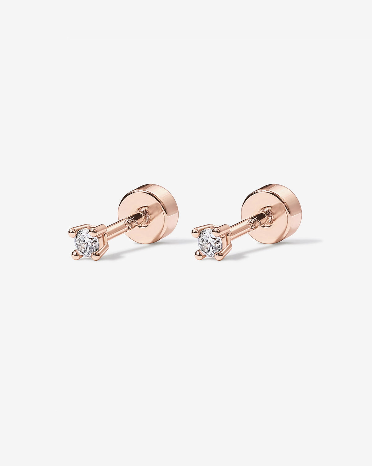 Cubic Zirconia Flat Back Studs