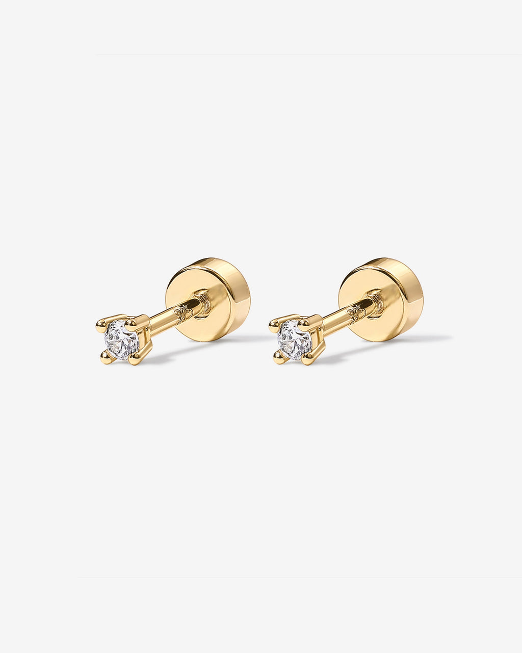 Cubic Zirconia Flat Back Studs