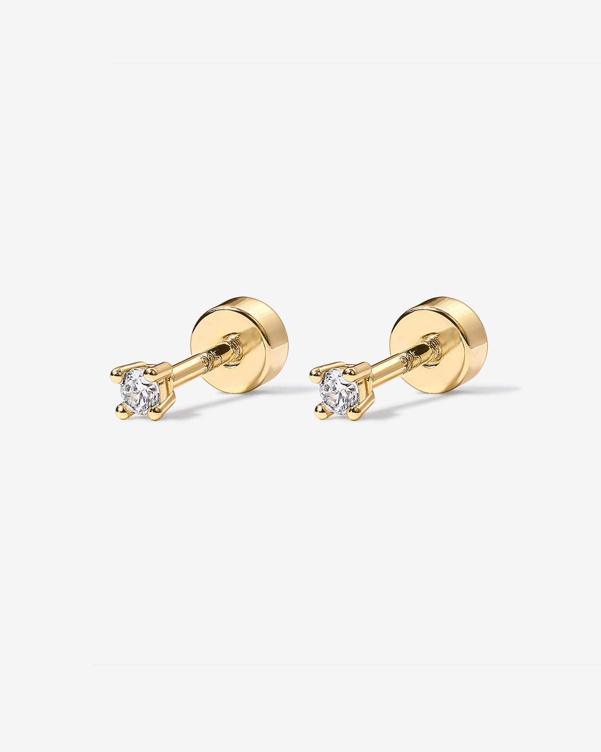 Cubic Zirconia Flat Back Studs
