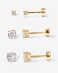 Cubic Zirconia Flat Back Studs