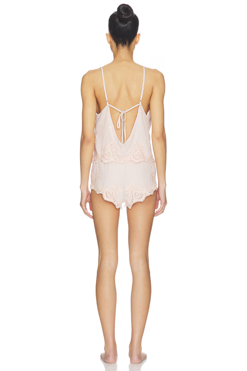 Valentina Lace Cami Set - Blush