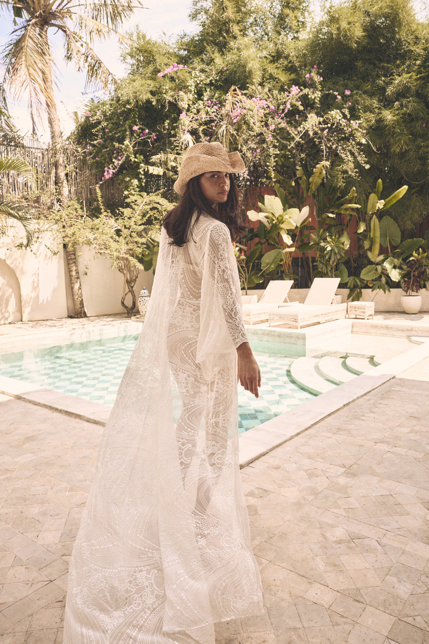 Ophelia Lace Maxi Robe