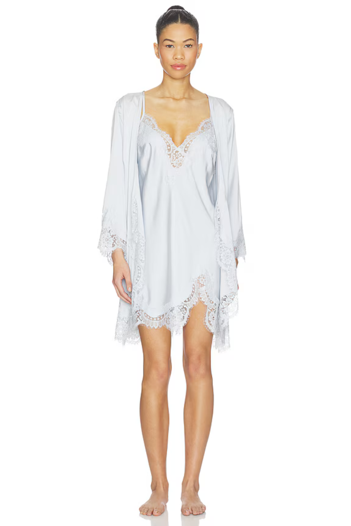 Sian Lace Slip - Eggshell Blue