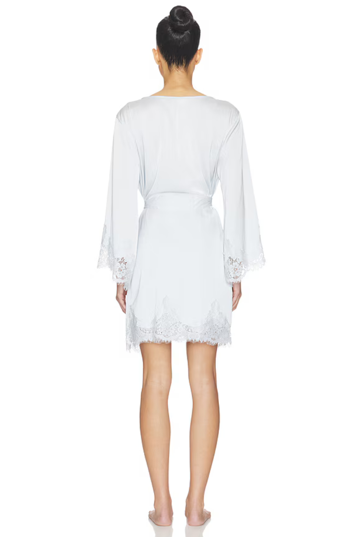 Sian Lace Robe - Eggshell Blue
