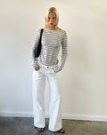 Low Rise Roomy Jeans in True White