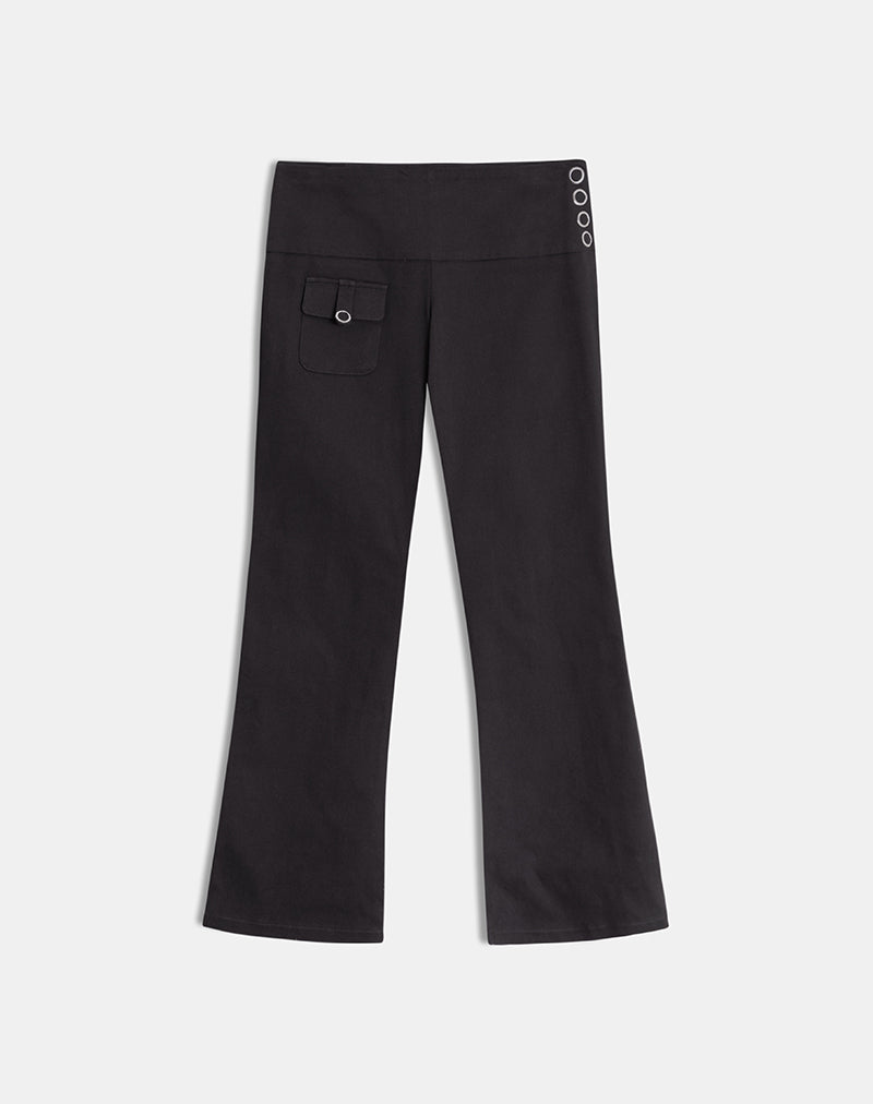 Alora Pocket Trouser in Dark Grey