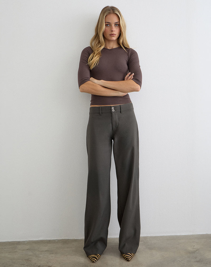 Calza Trouser in Tailoring Warm Grey