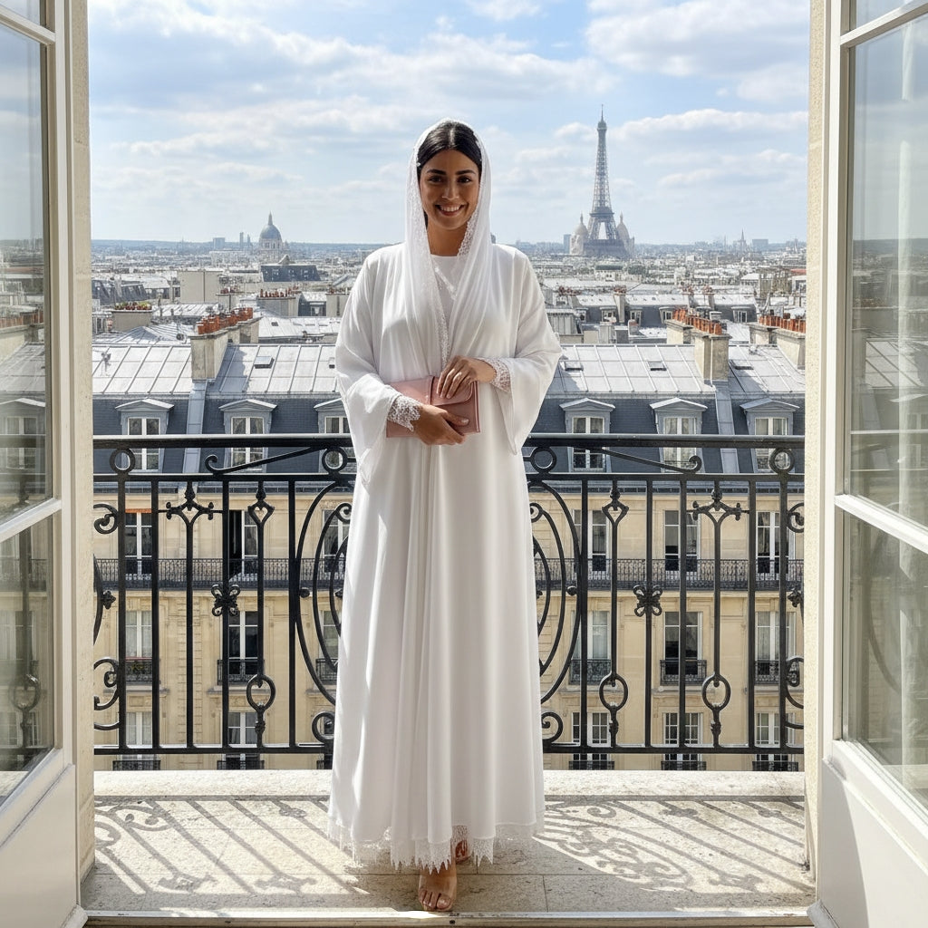 CHIC WHITE ABAYA
