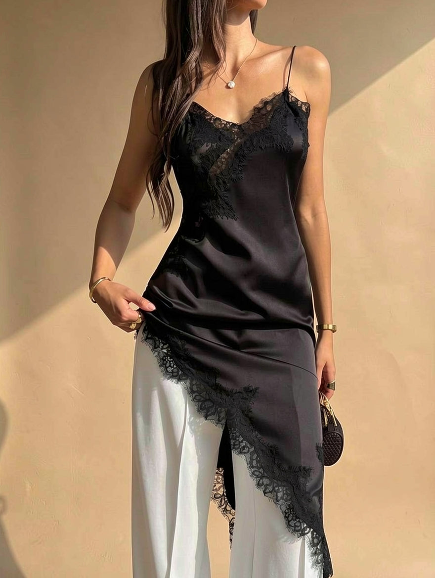 CHIC SATIN SUMMER TOP