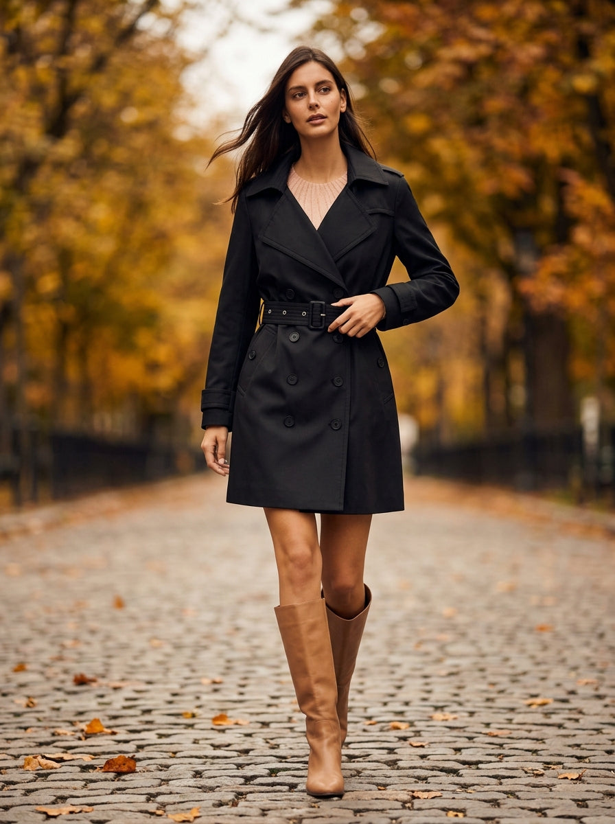 ELEGANT AUTUMN TRENCH