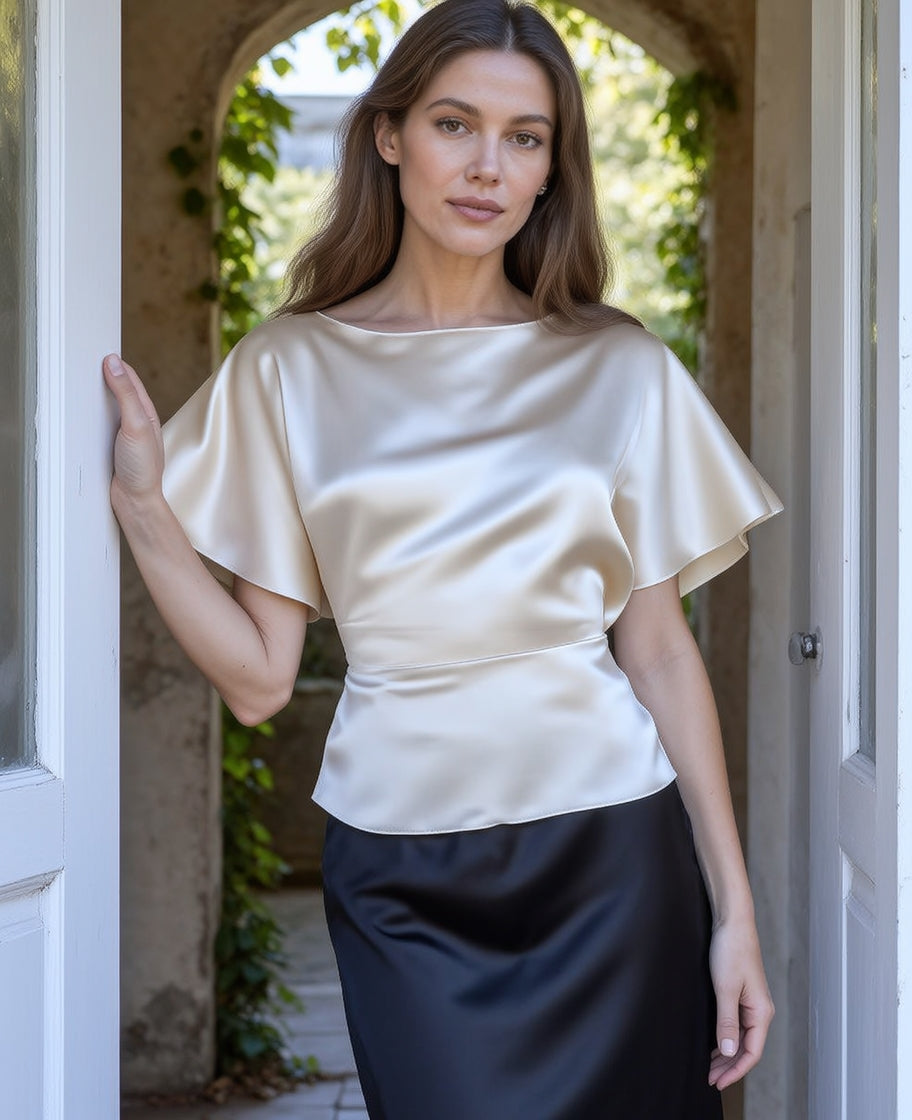 CHIC SATIN SUMMER TOP