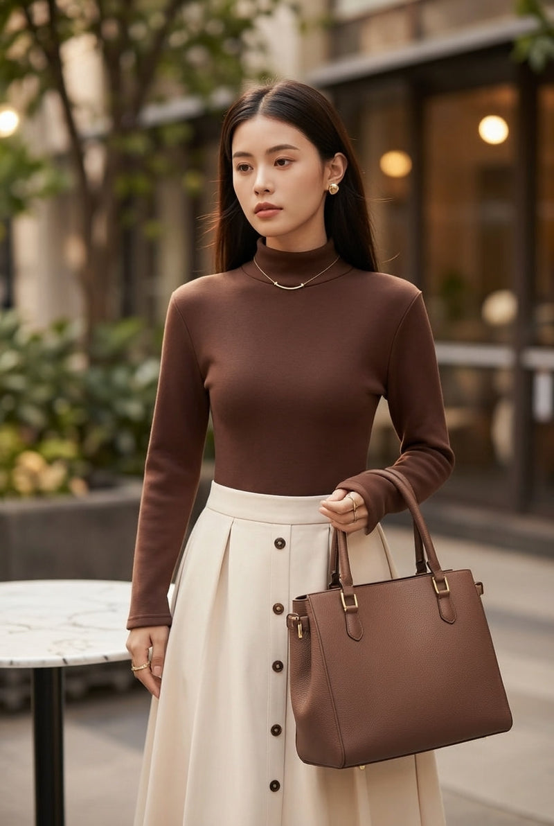 Romane — Fine-Knit High-Neck Jumper