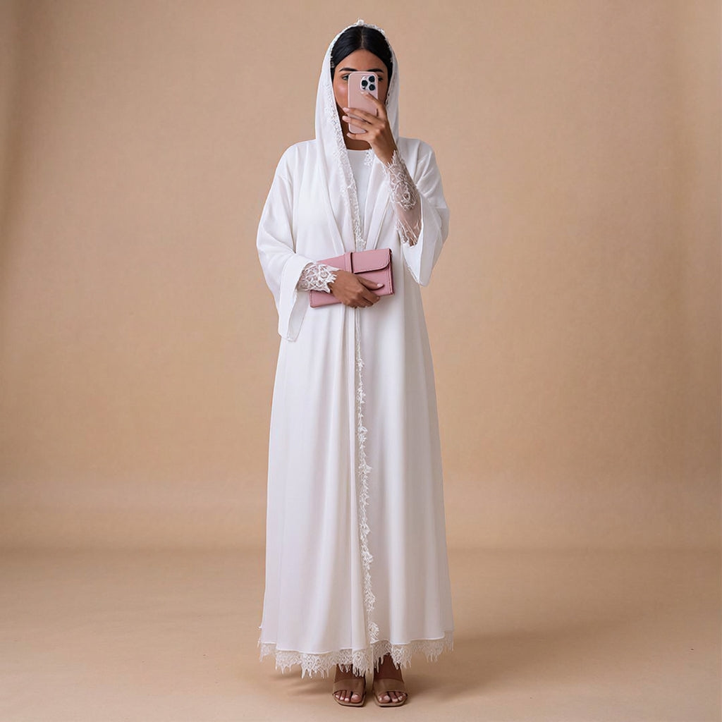 CHIC WHITE ABAYA