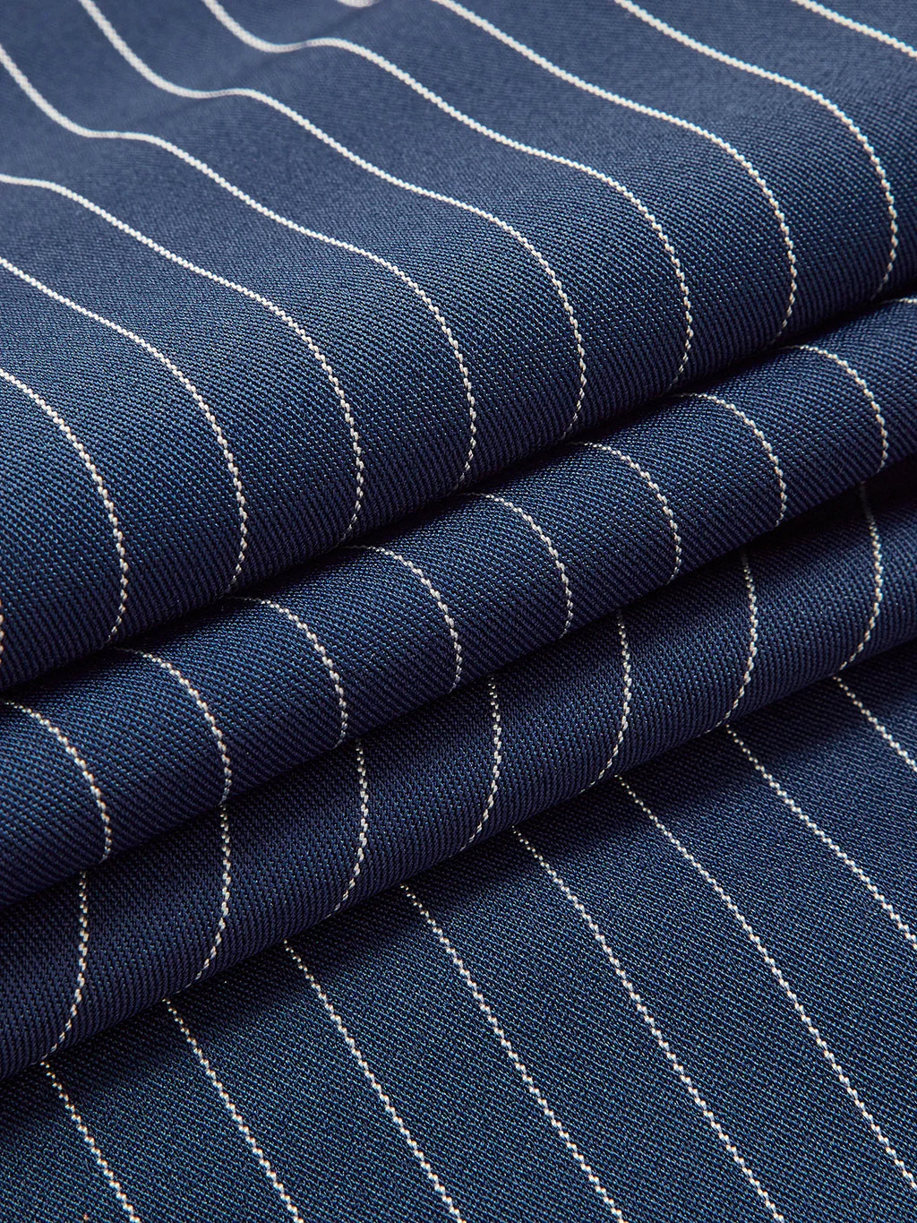 PINSTRIPED WIDE-LEG PANTS