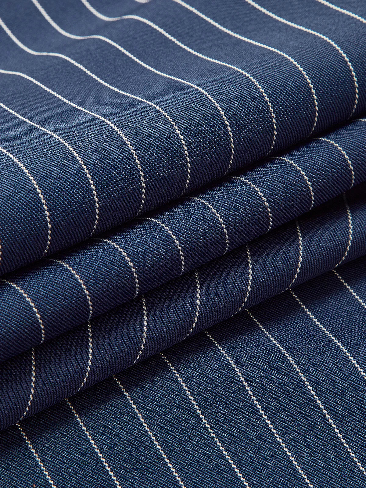 PINSTRIPED WIDE-LEG PANTS