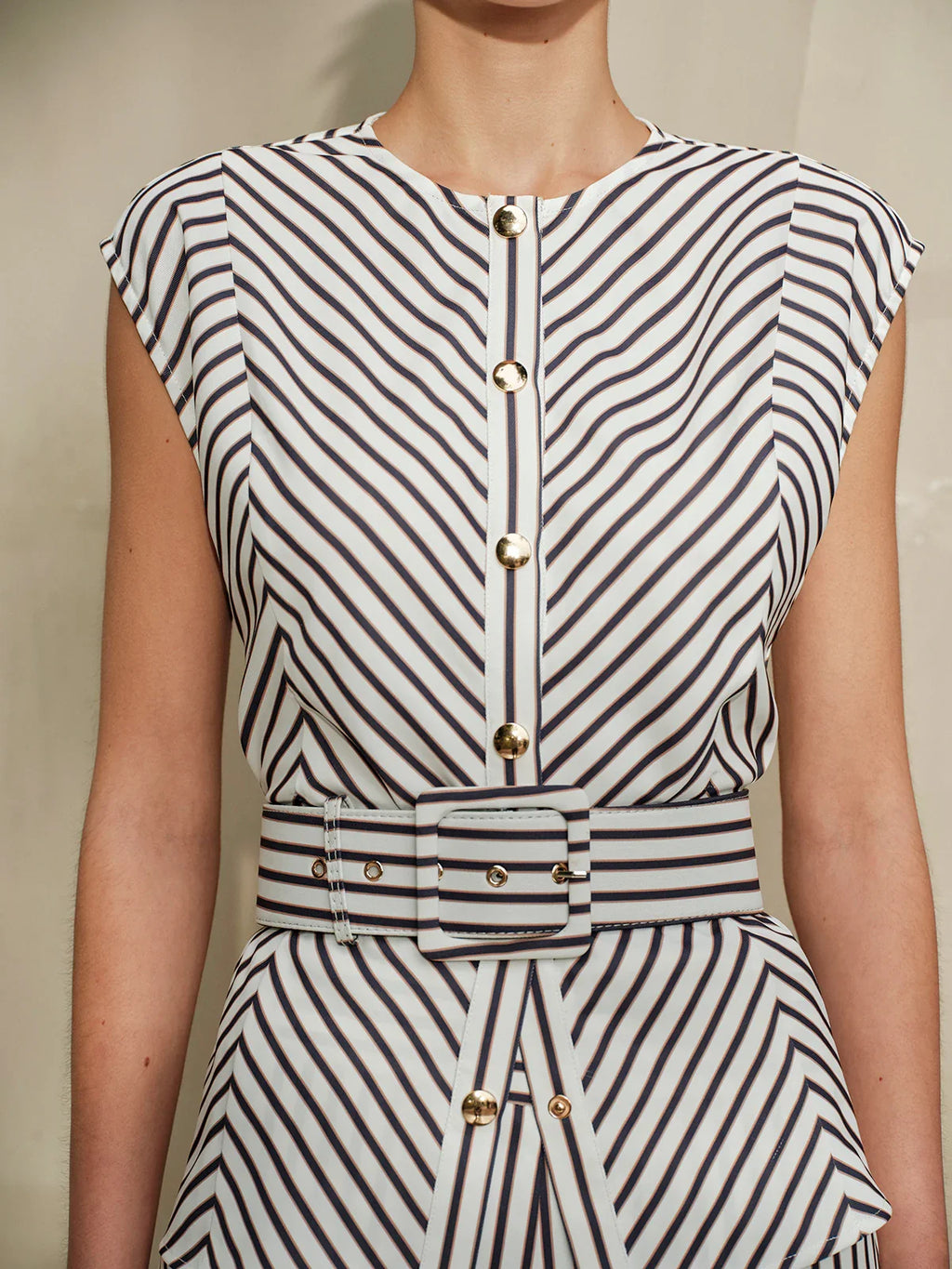 STRIPED COMBINAISON OUTFIT