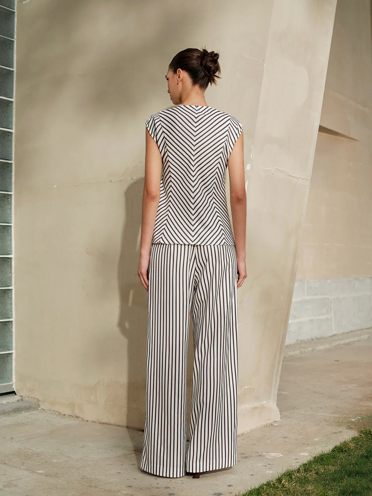 STRIPED COMBINAISON OUTFIT