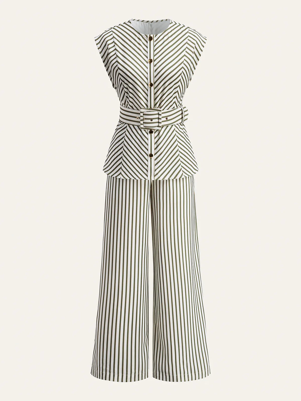 STRIPED COMBINAISON OUTFIT