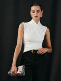 CROSS-NECK ELEGANT TOP