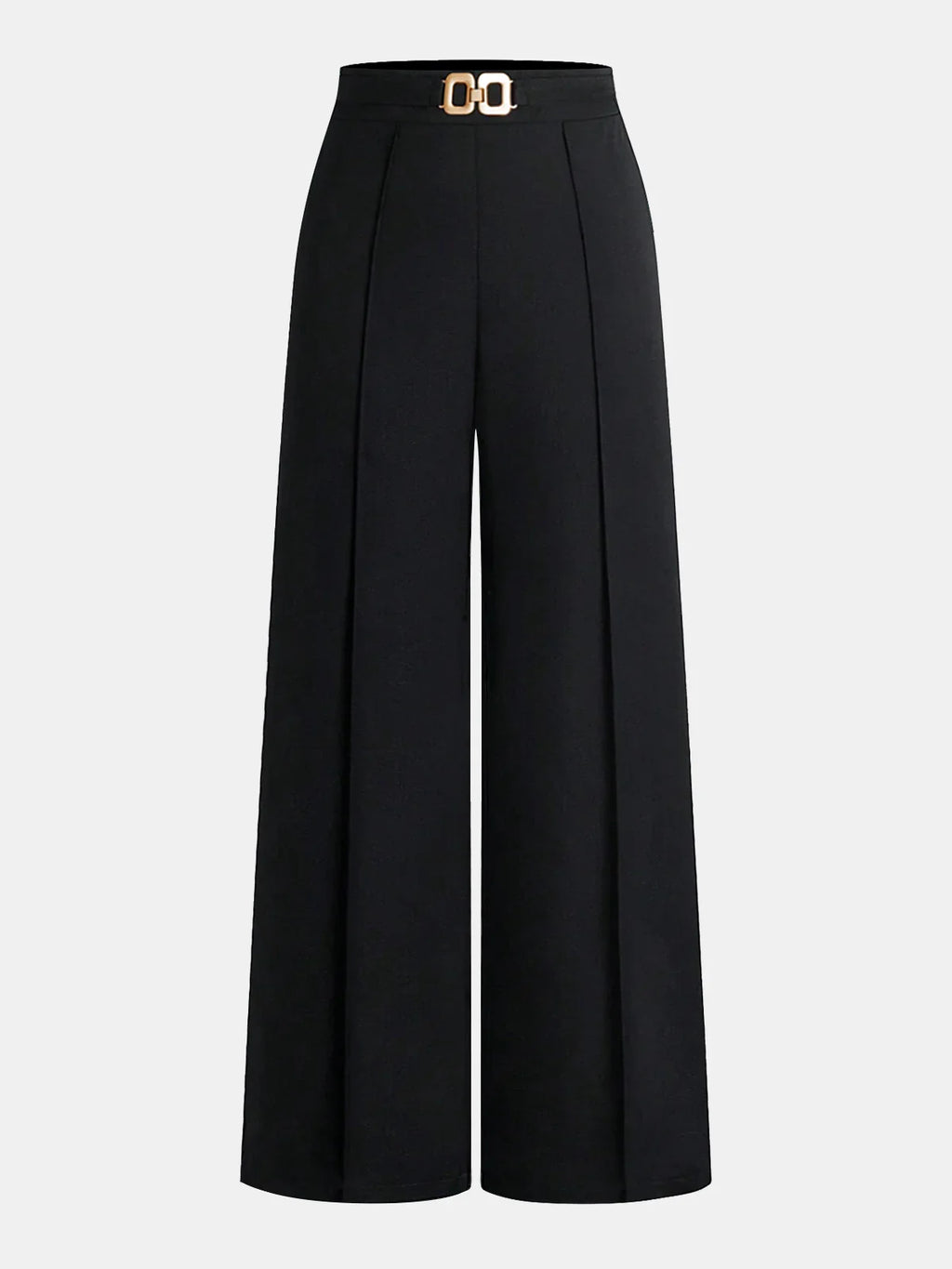 ELEGANT PANTS WITH METAL BELT