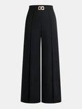 ELEGANT PANTS WITH METAL BELT