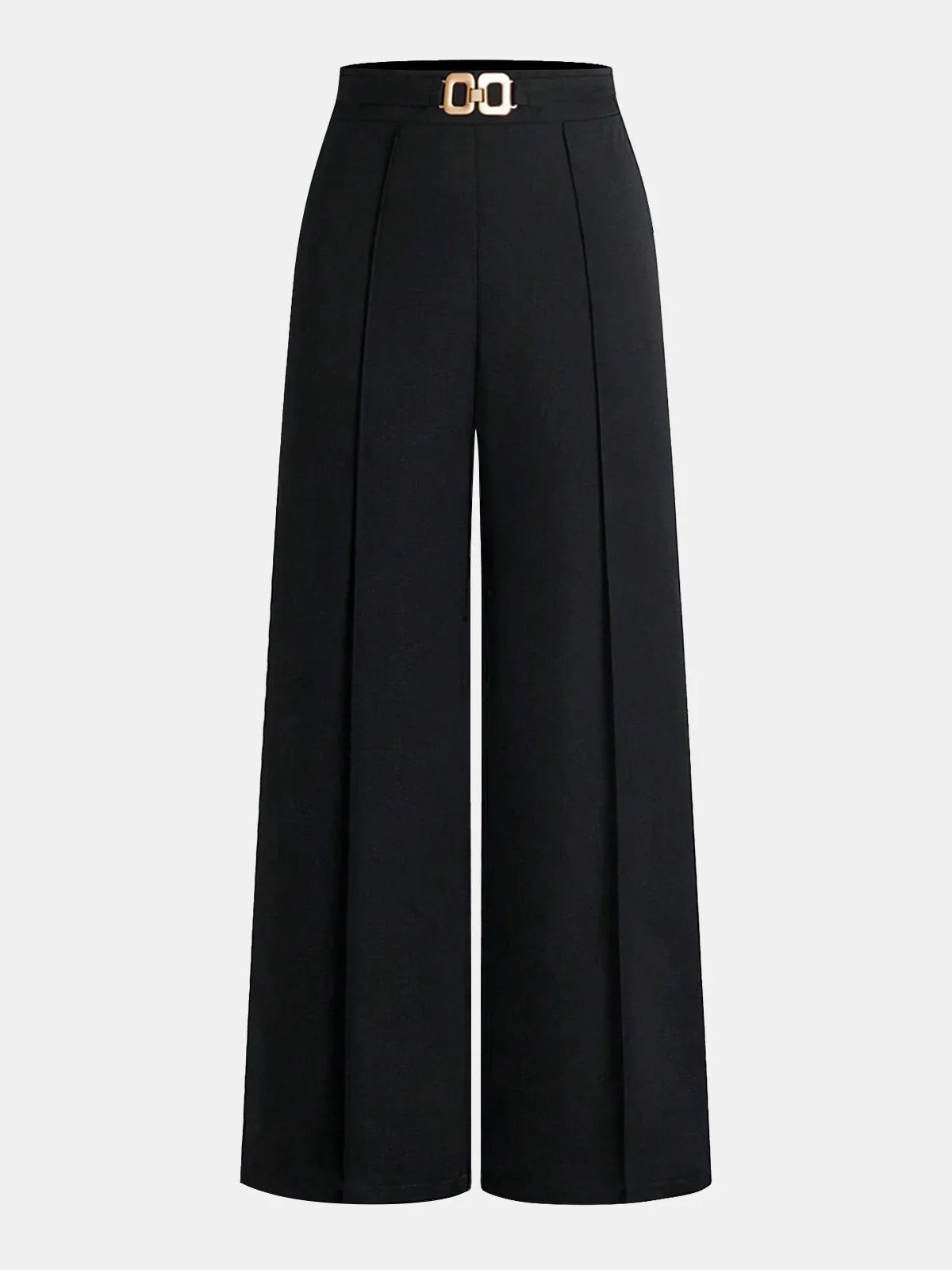 ELEGANT PANTS WITH METAL BELT