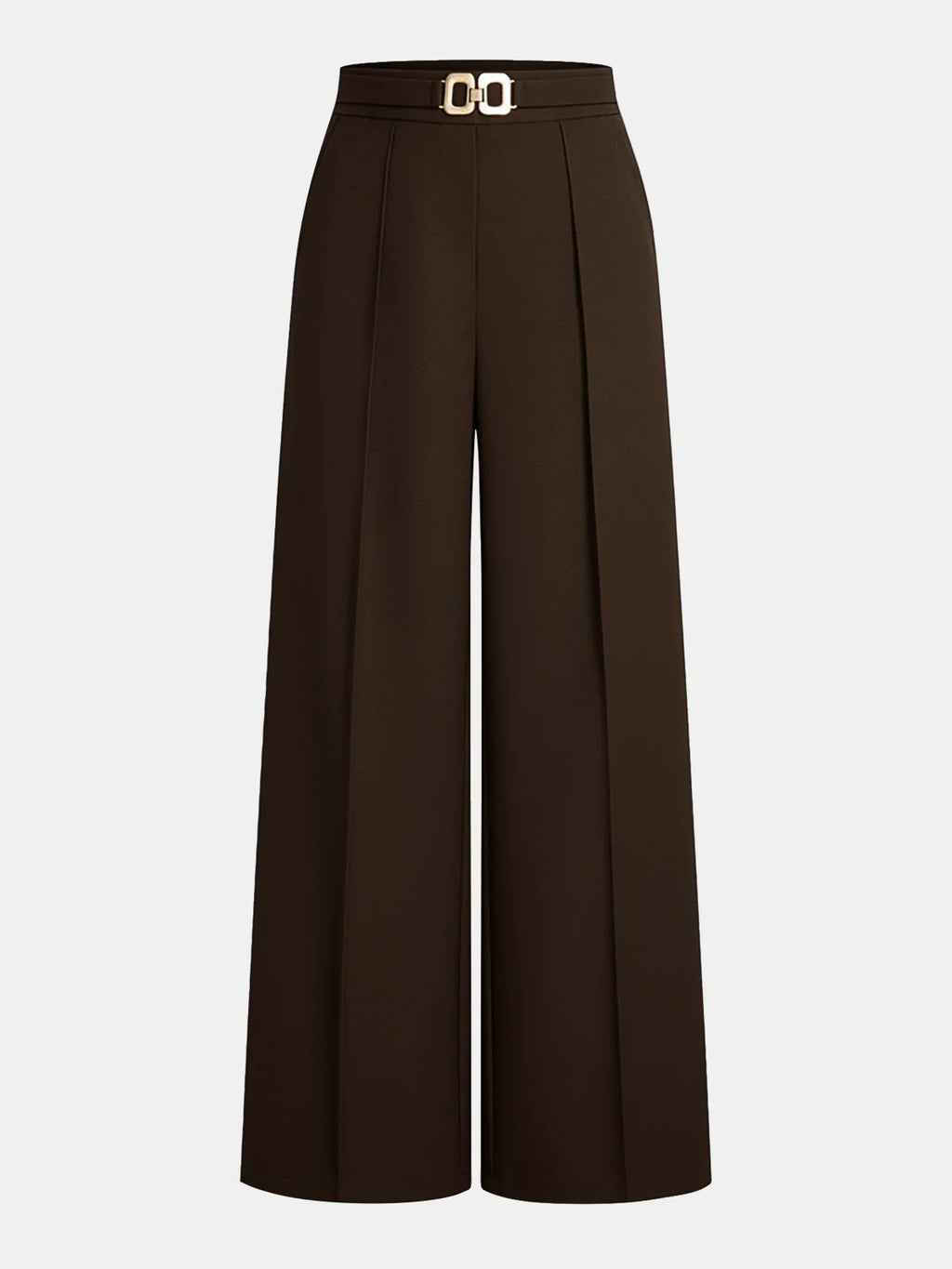 ELEGANT PANTS WITH METAL BELT
