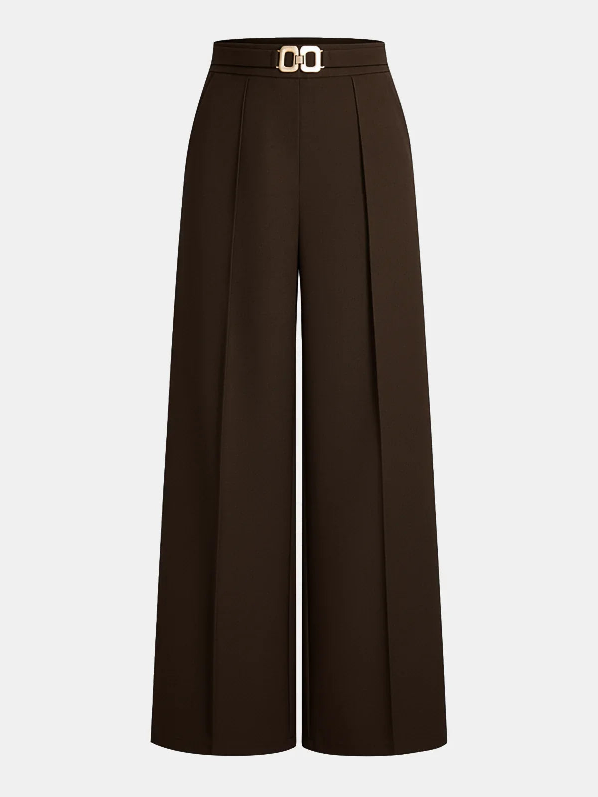 ELEGANT PANTS WITH METAL BELT