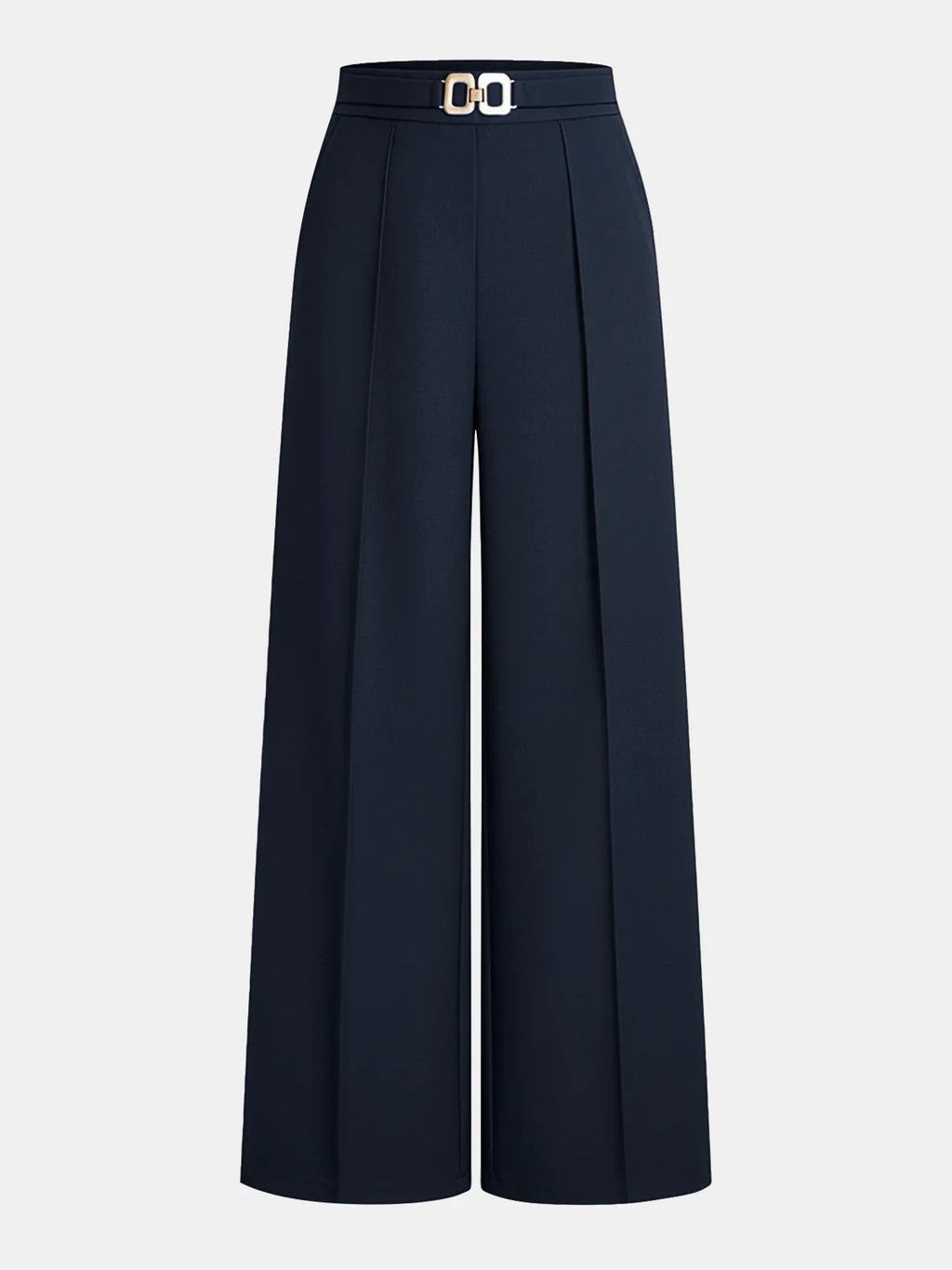 ELEGANT PANTS WITH METAL BELT