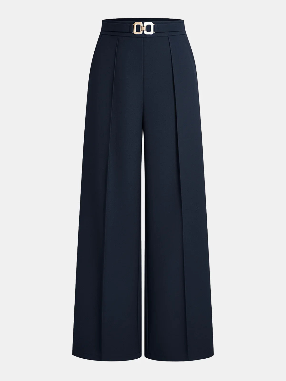 ELEGANT PANTS WITH METAL BELT
