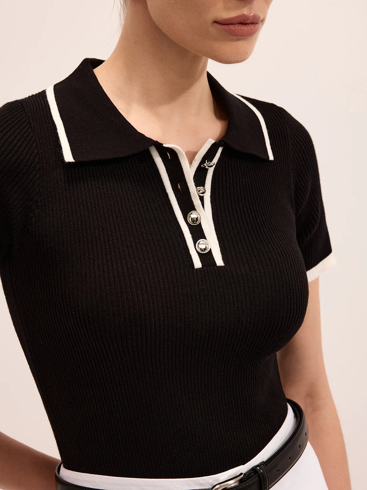 CASUAL CHIC POLO TOP