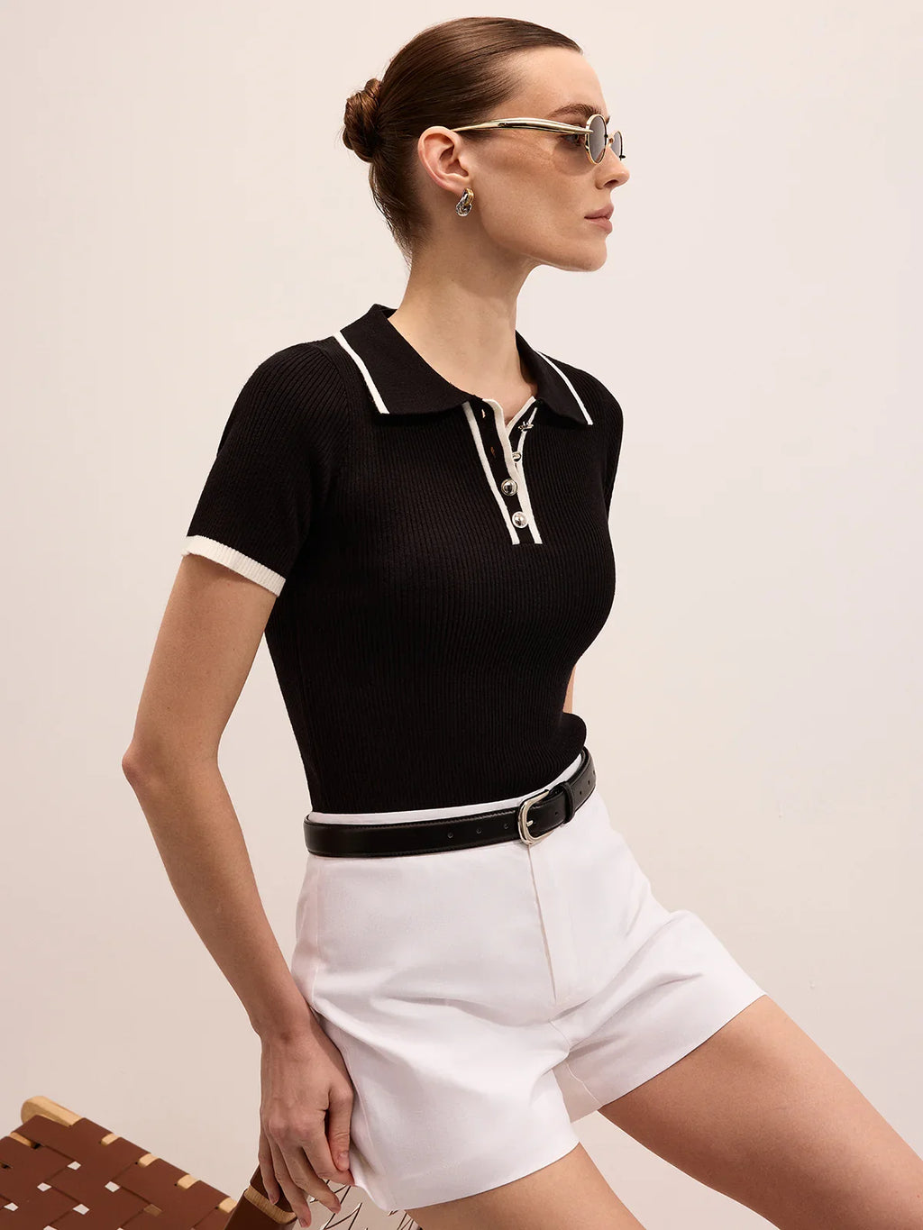 CASUAL CHIC POLO TOP