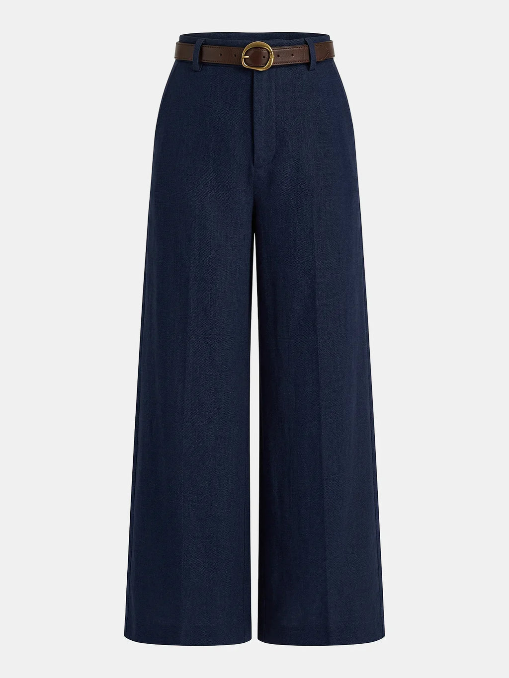 Camille — Belted Wide-Leg Trousers