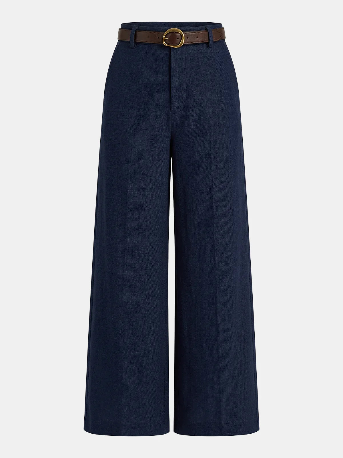 Camille — Belted Wide-Leg Trousers