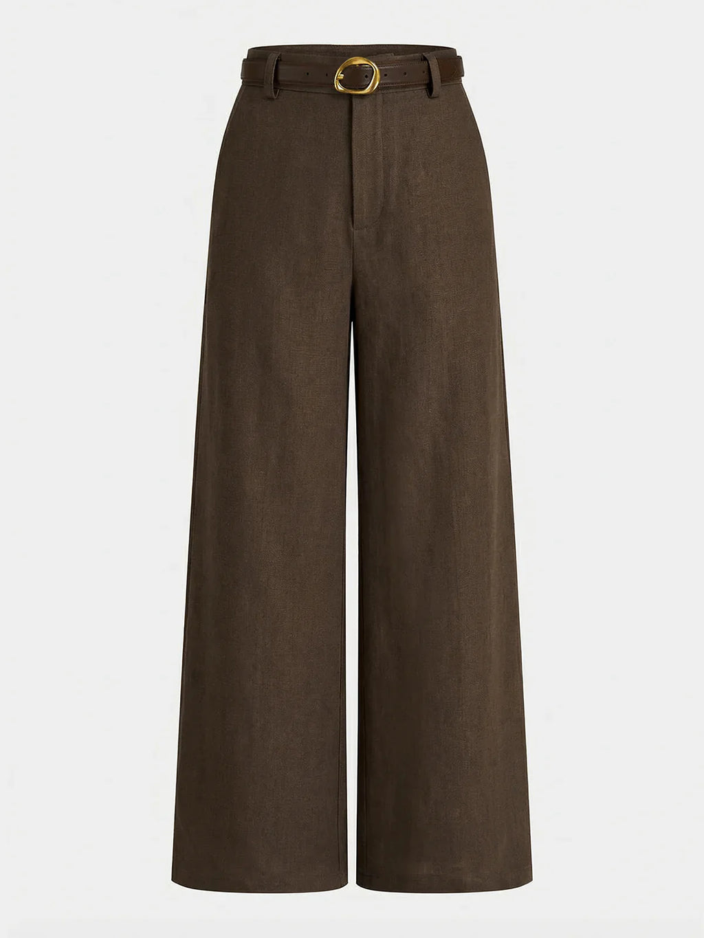 Camille — Belted Wide-Leg Trousers