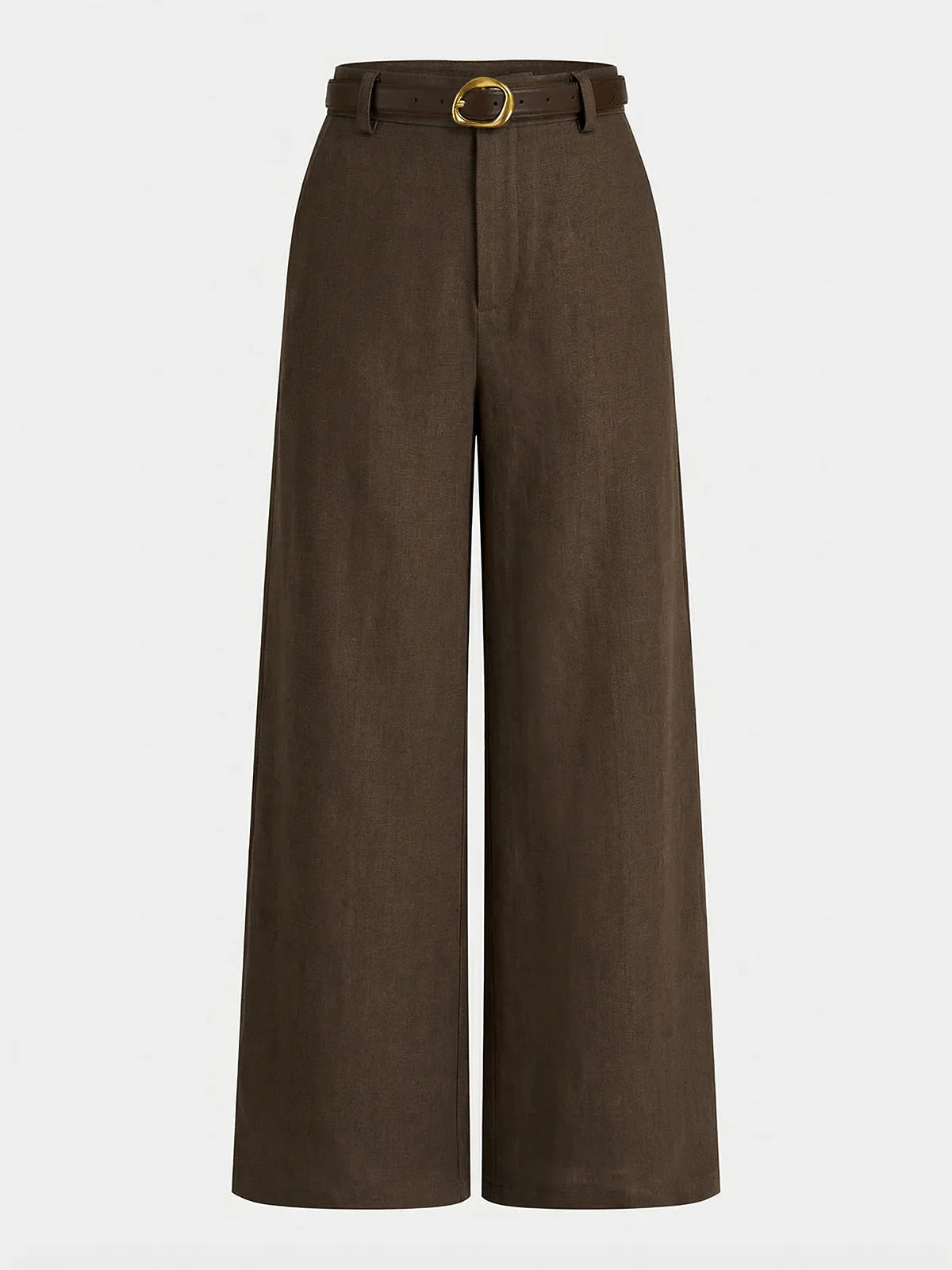 Camille — Belted Wide-Leg Trousers