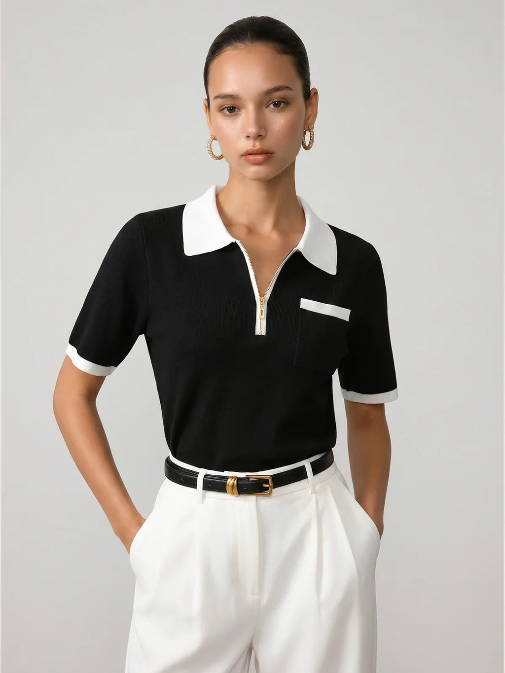 CHIC SHORT SLEEVE POLO
