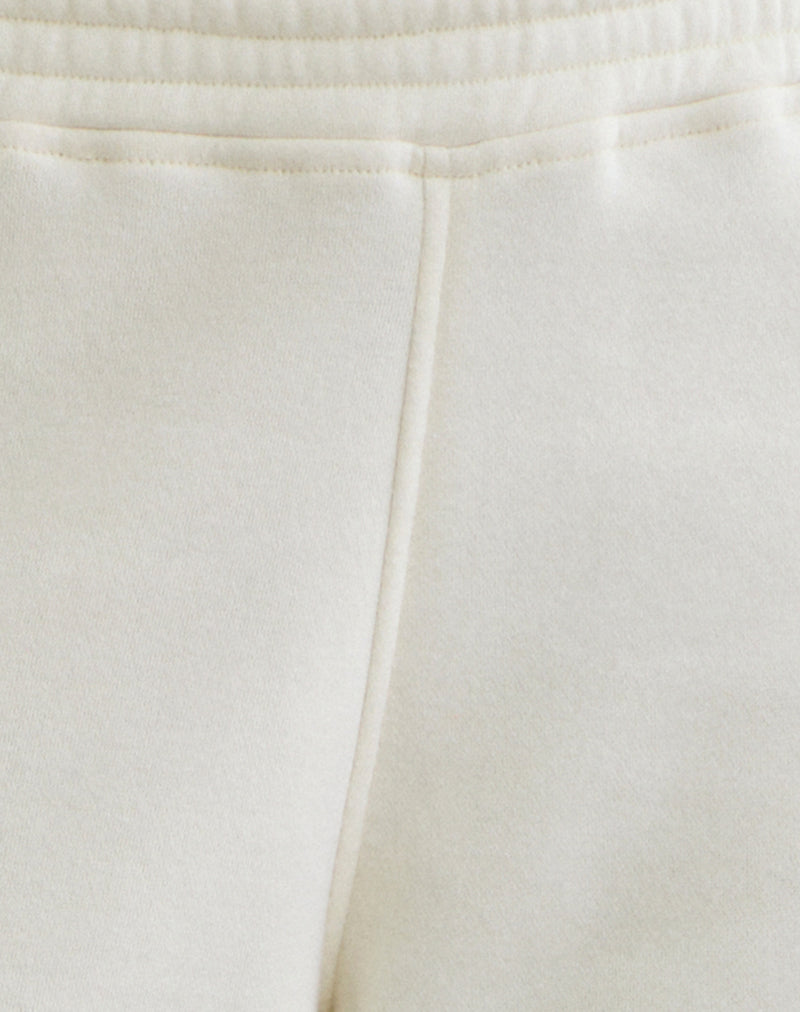 Cille Loose Jogger in Fleece Winter White