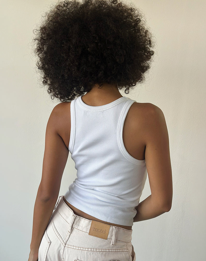 Roomy Extra Wide Low Rise Jeans in Off White