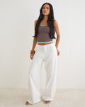 Curisa Trouser with Side Tie in Ivory