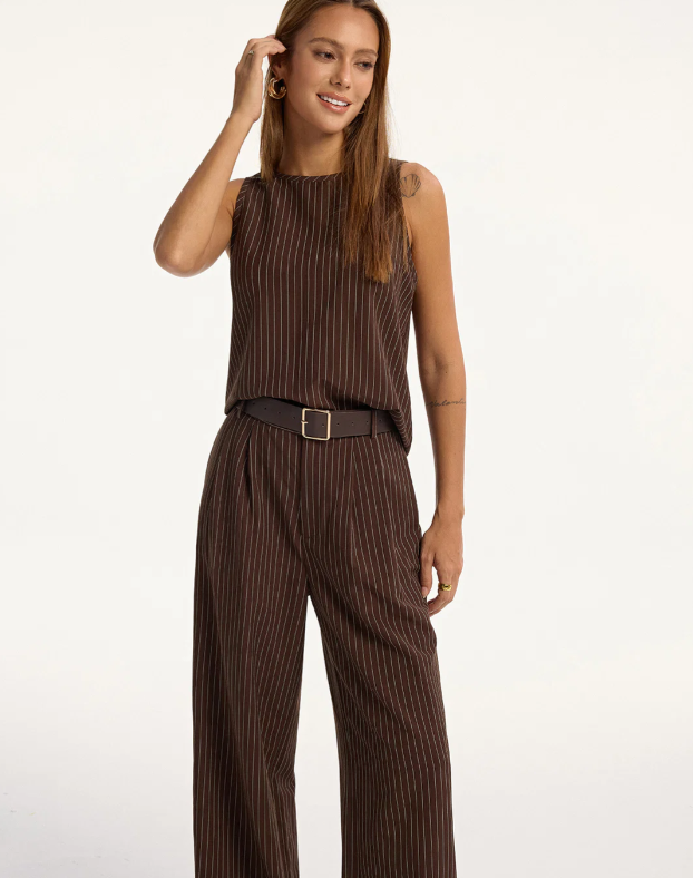 PINSTRIPED COMBINAISON OUTFIT