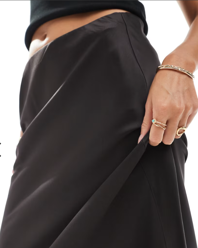 SATIN MAXI SKIRT