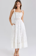 MIDI DRESS WHITE