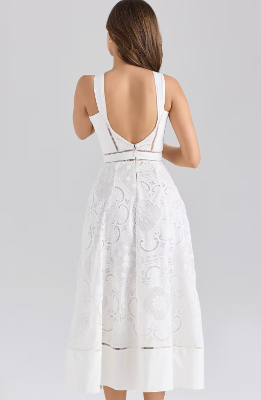 MIDI DRESS WHITE