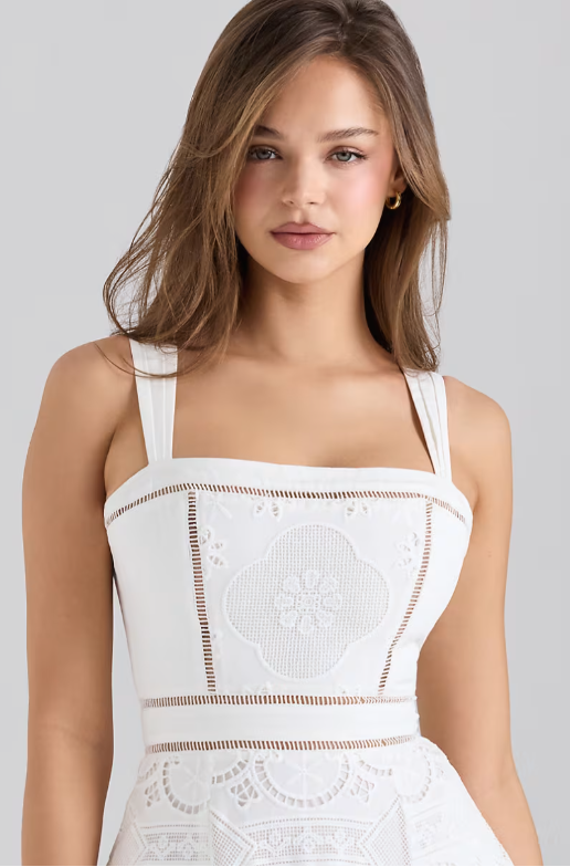 MIDI DRESS WHITE