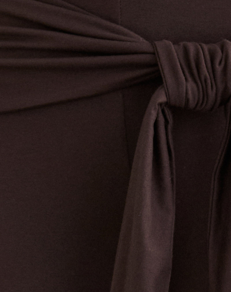 Esata Wrap Trouser in Bitter Chocolate