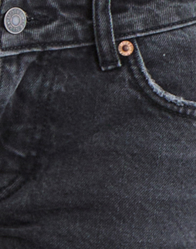 Extra Low Rise Flare Jeans in Vintage Black