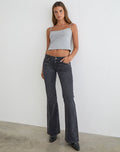 Extra Low Rise Flare Jeans in Vintage Black
